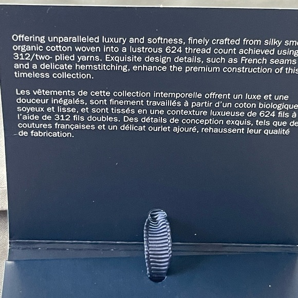 Ralph Lauren Organic Sateen Full Flat + Deep Fitted Sheet Set Graphite Gray NWT - Picture 7 of 7